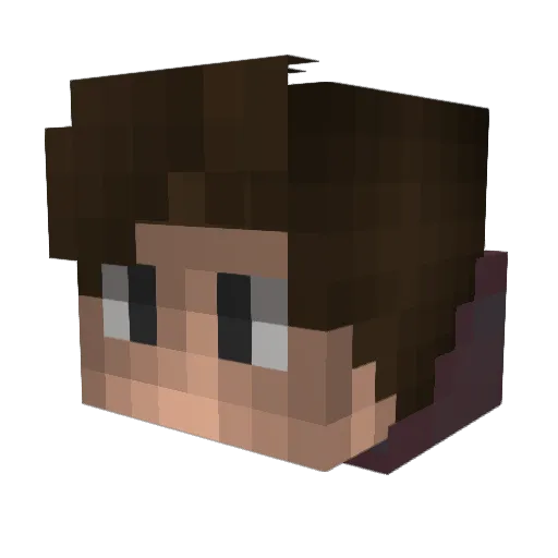 Diwix_ Minecraft avatar head, 3D render