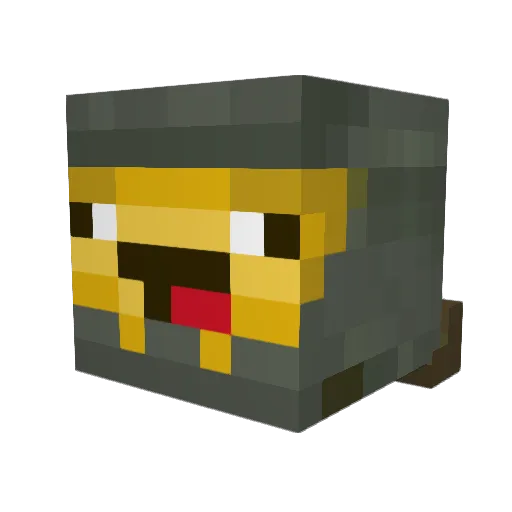 Dix_B_Floppy Minecraft avatar head, 3D render