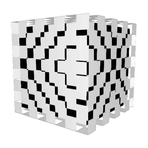DixeRec Minecraft avatar head, 3D render