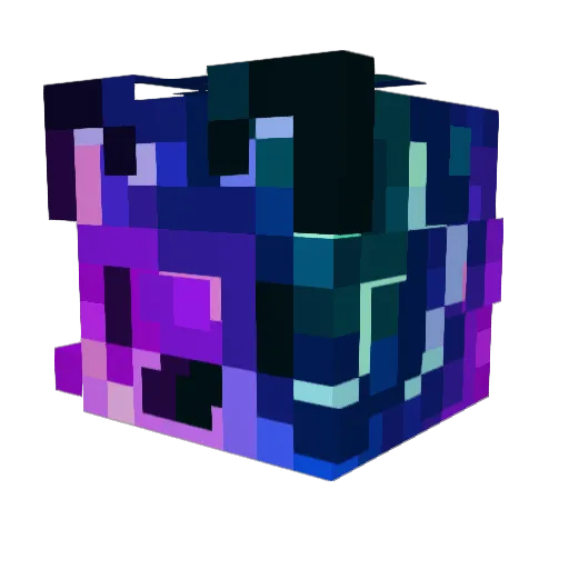 DixerPro Minecraft avatar head, 3D render