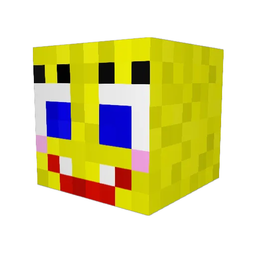 Dixi1000 Minecraft avatar head, 3D render