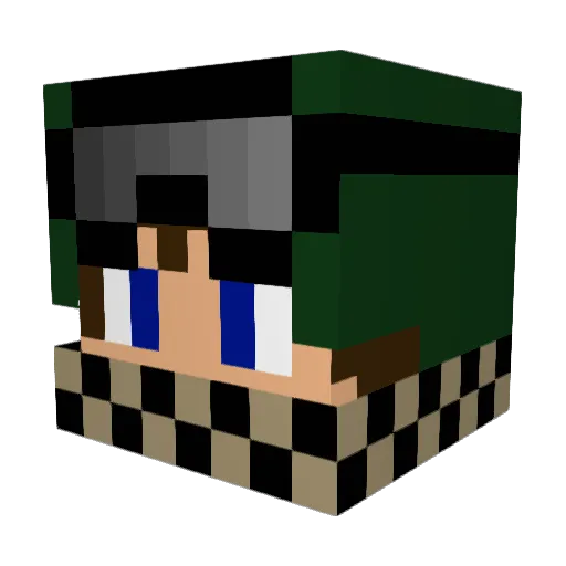 DixieNOrm0us Minecraft avatar head, 3D render