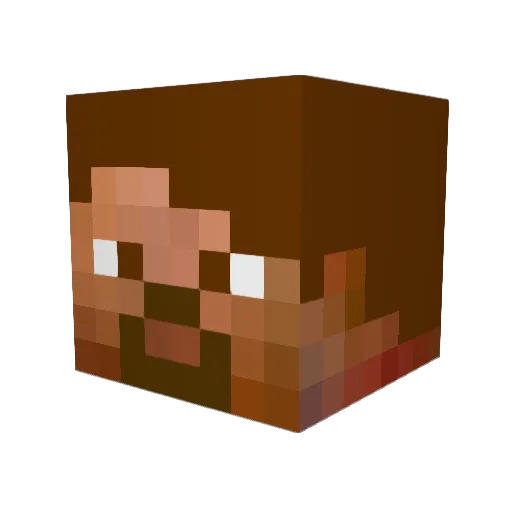 Dixie_Rebel2014 Minecraft avatar head, 3D render