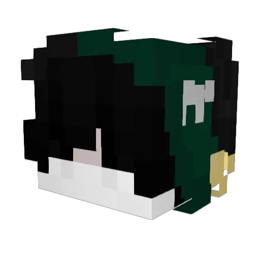 Dixit4 Minecraft avatar head, 3D render