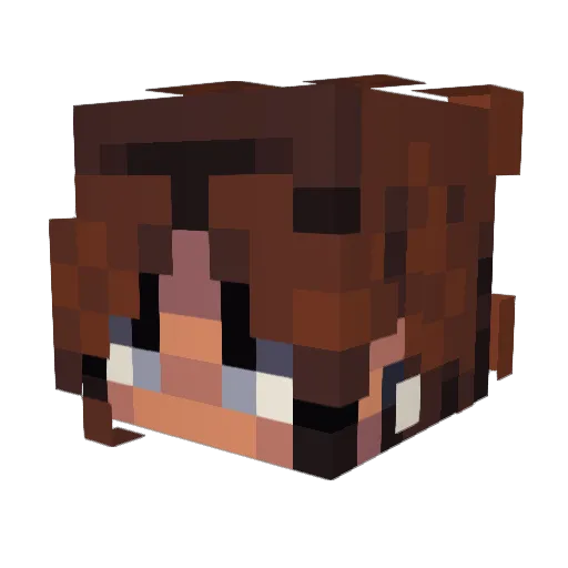 Dixon_de_Geere Minecraft avatar head, 3D render