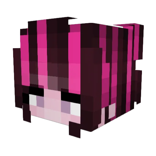 Dixonekk Minecraft avatar head, 3D render