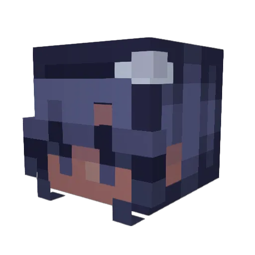DiyaClips Minecraft avatar head, 3D render