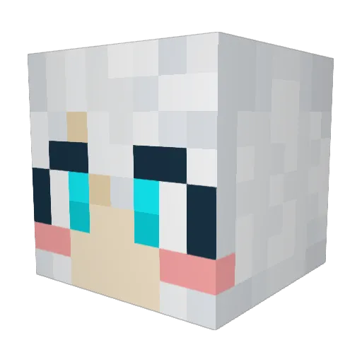 Diyse Minecraft avatar head, 3D render