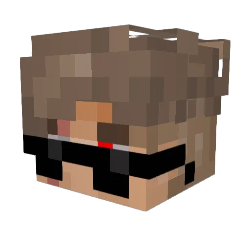 Diyze Minecraft avatar head, 3D render