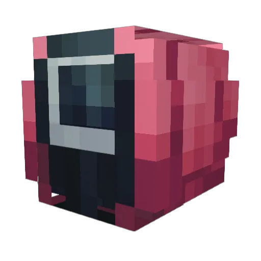 Dizae Minecraft avatar head, 3D render