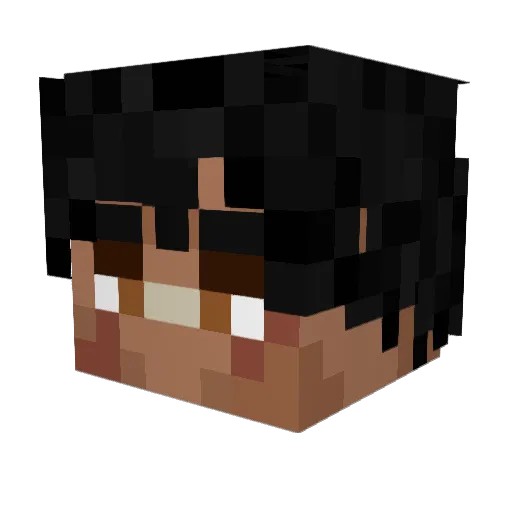 Dizeto Minecraft avatar head, 3D render