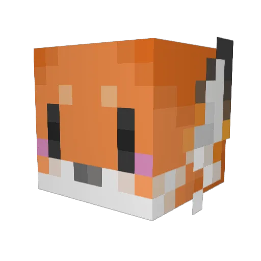 Dizmis_ Minecraft avatar head, 3D render