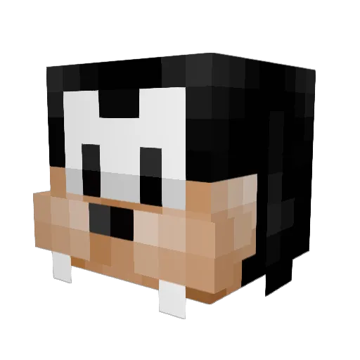 Dizney12 Minecraft avatar head, 3D render