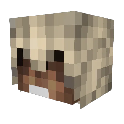 Dizy99 Minecraft avatar head, 3D render