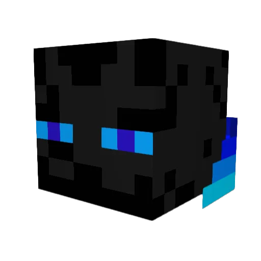 DizzLeed Minecraft avatar head, 3D render
