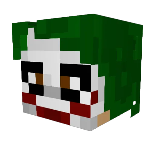 Dizza28 Minecraft avatar head, 3D render