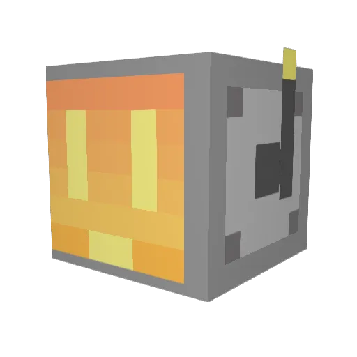 Dizzbott Minecraft avatar head, 3D render