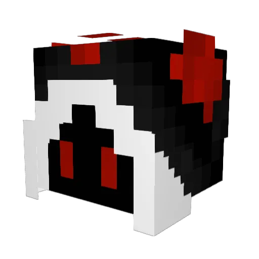 Dizzinoxx Minecraft avatar head, 3D render