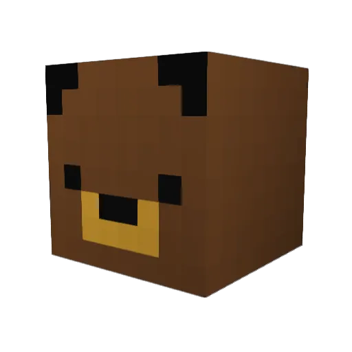 Dizzy03 Minecraft avatar head, 3D render