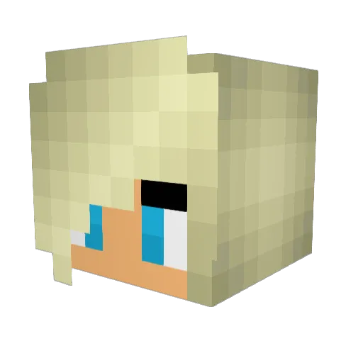 Dizzy2006 Minecraft avatar head, 3D render