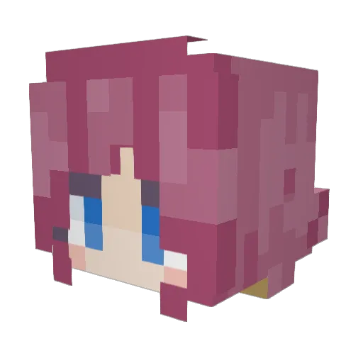 DizzyCircle Minecraft avatar head, 3D render