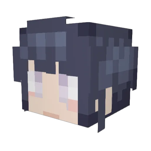 DizzyDank Minecraft avatar head, 3D render