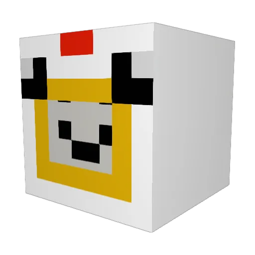 DizzyDeluxe Minecraft avatar head, 3D render