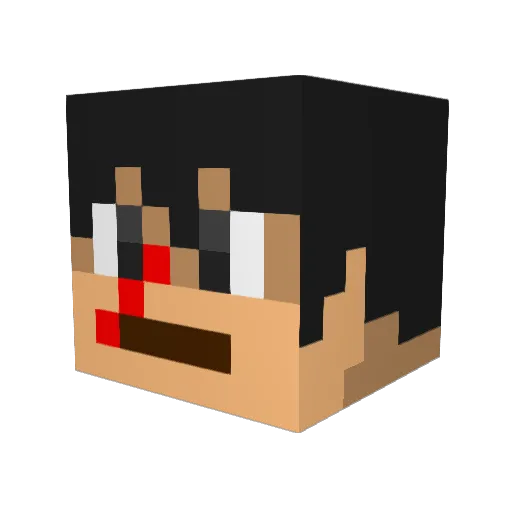 DizzyDylan1993 Minecraft avatar head, 3D render