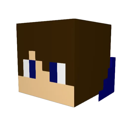 DizzyGamer73 Minecraft avatar head, 3D render