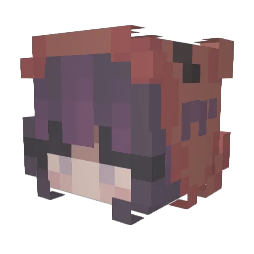 DizzyIsabel Minecraft avatar head, 3D render
