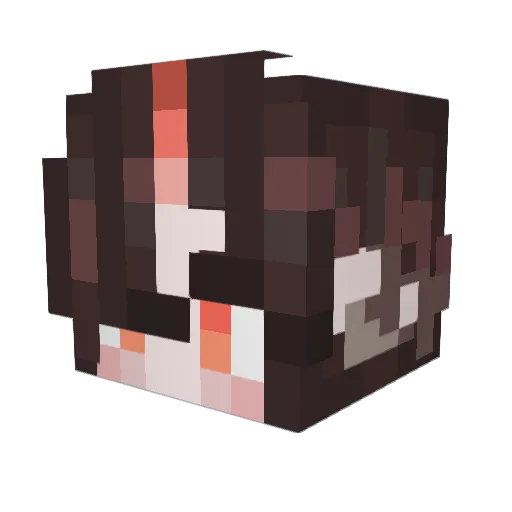 DizzyStarz Minecraft avatar head, 3D render