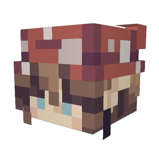Dizzyy888 Minecraft avatar head, 3D render