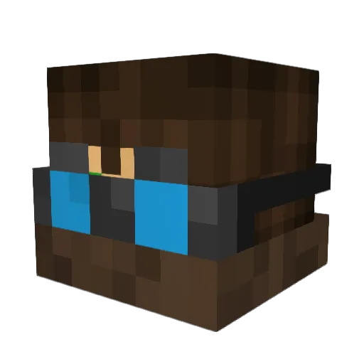 Dj62 Minecraft avatar head, 3D render