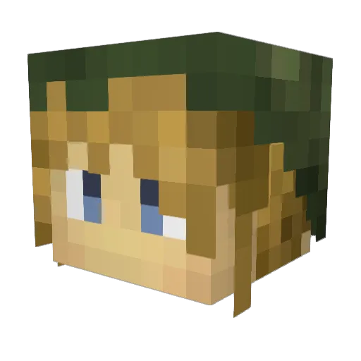 DjAlexio Minecraft avatar head, 3D render