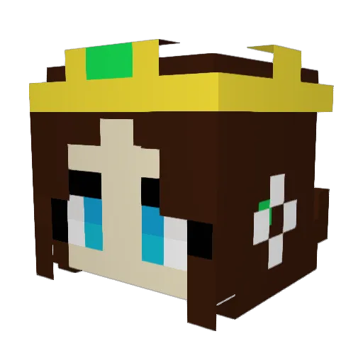DjAvren Minecraft avatar head, 3D render