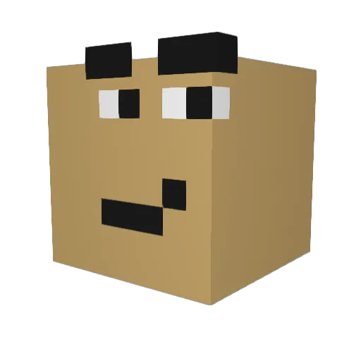 DjCoeg Minecraft avatar head, 3D render