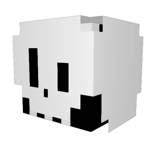 DjDeadRat69 Minecraft avatar head, 3D render