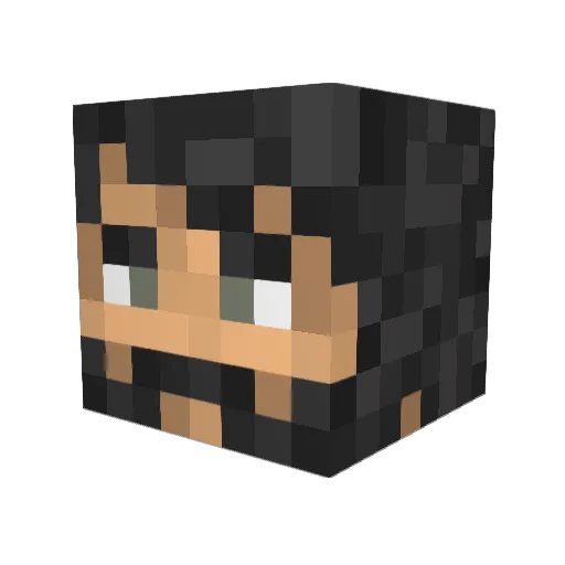 DjDeijan Minecraft avatar head, 3D render