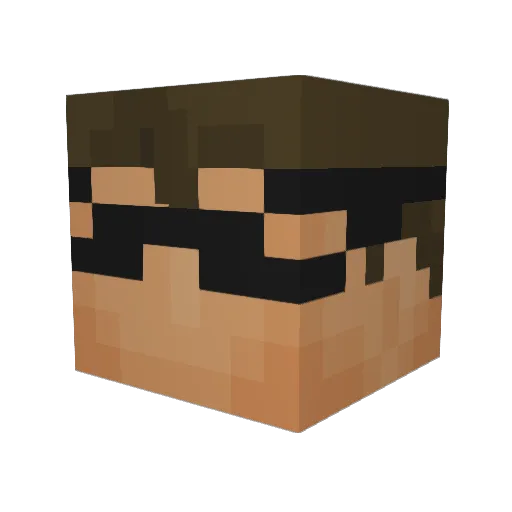 DjFreshkiid Minecraft avatar head, 3D render