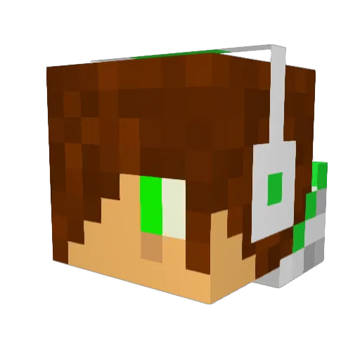 DjGhost4 Minecraft avatar head, 3D render