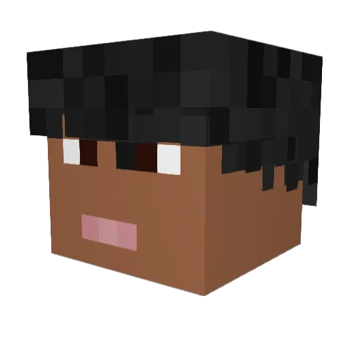 DjGucci098 Minecraft avatar head, 3D render