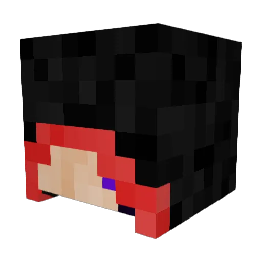 DjHunter115 Minecraft avatar head, 3D render