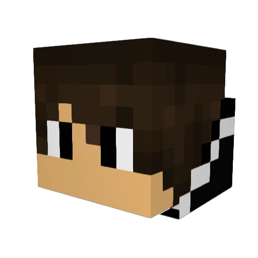 DjHunterz Minecraft avatar head, 3D render