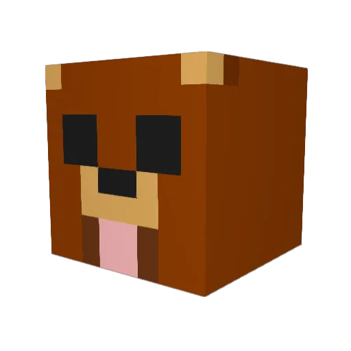 DjLuis007 Minecraft avatar head, 3D render