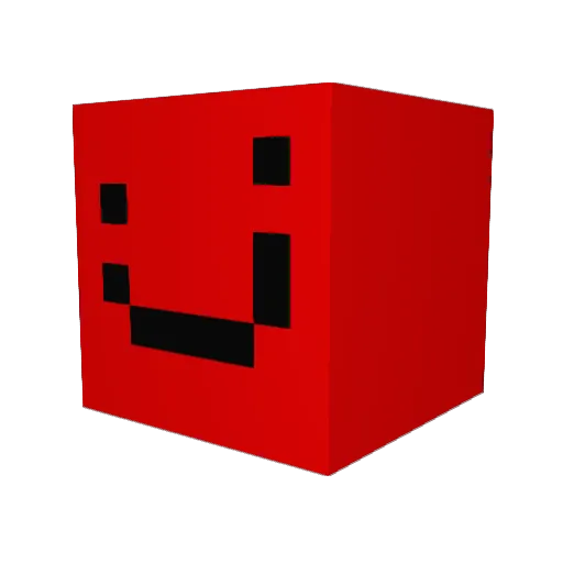 DjNordal Minecraft avatar head, 3D render