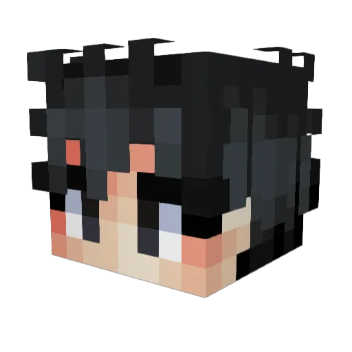 DjPhantom2158 Minecraft avatar head, 3D render