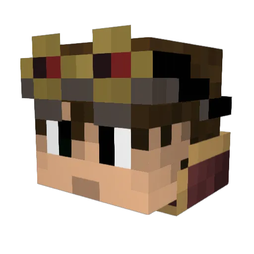 DjPhoenix400 Minecraft avatar head, 3D render