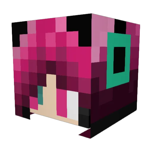 DjQuinn1 Minecraft avatar head, 3D render