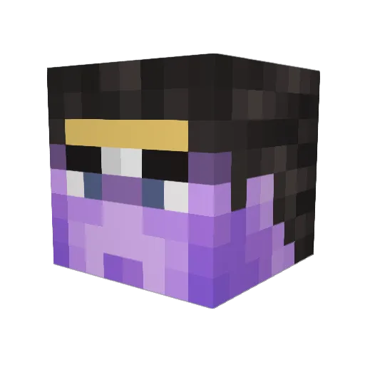 DjRompeTot0 Minecraft avatar head, 3D render