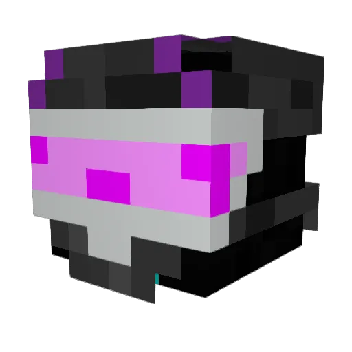 DjRouter777 Minecraft avatar head, 3D render